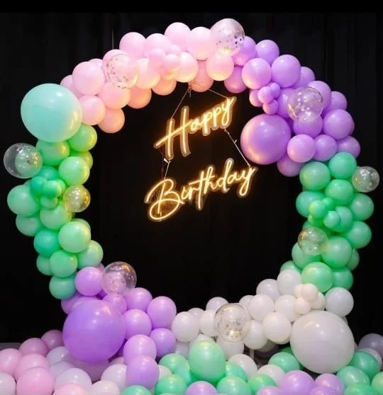 Pastel Garden Ring Birthday Decor